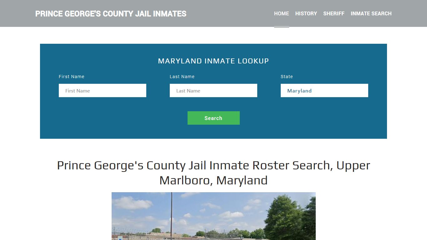 Prince George's County Jail Inmate Roster Lookup, Upper Marlboro, MD