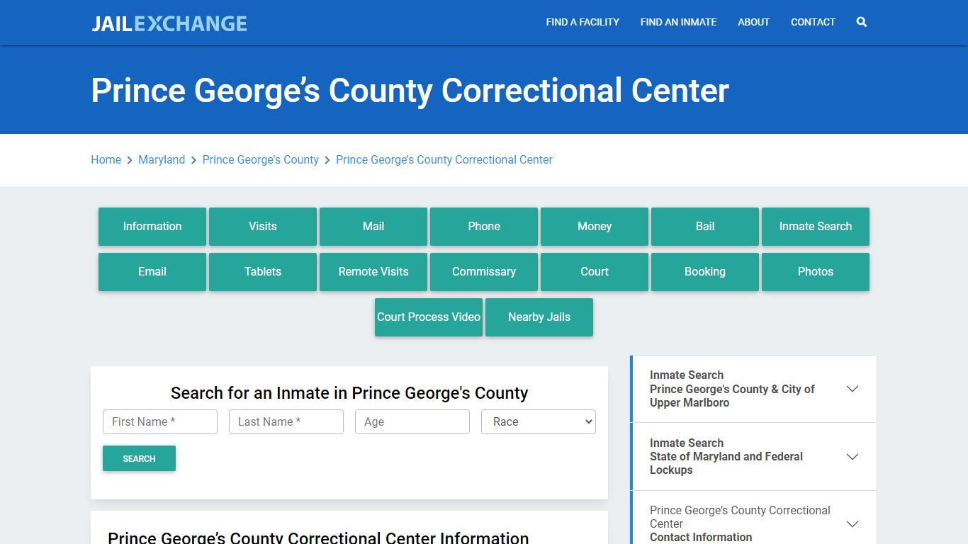 Prince George’s County Correctional Center - Jail Exchange